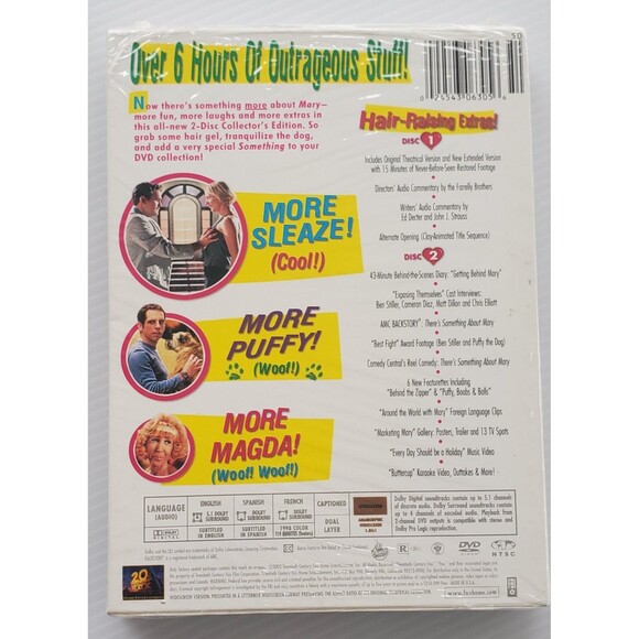 There's Something More About Mary (DVD, 2003, 2-Disc Set, Widescreen) Sealed New - Picture 2 of 5